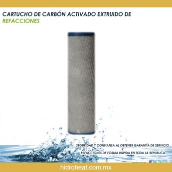 Venta de CARTUCHO DE CARBON ACTIVADO EXTRUIDO DE 10