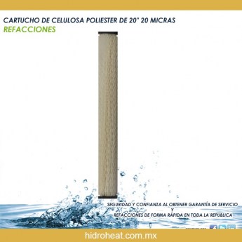 Venta de CARTUCHO DE CELULOSA POLIESTER DE 20