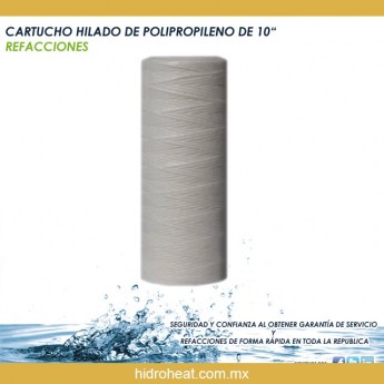 Venta de	CARTUCHO HILADO DE POLIPROPILENO DE 10
