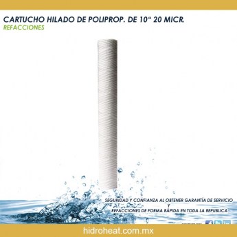 Venta de	CARTUCHO HILADO DE POLIPROPILENO DE 20 MICRAS