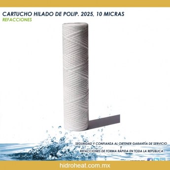 Venta de	CARTUCHO HILADO DE POLIP 2025 10 MICRAS