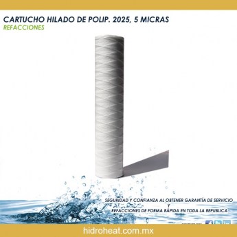 Venta de 	CARTUCHO HILADO DE POLIP 2025 5 MICRAS