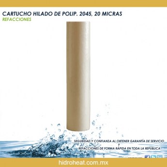 Venta de CARTUCHO HILADO DE POLIP 2045 20 MICRAS