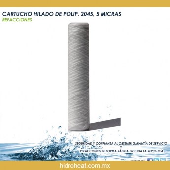 Venta de 	CARTUCHO HILADO DE POLIP 2045 5 MICRAS
