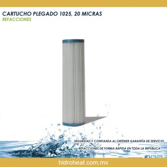 Venta de	CARTUCHO PLEGADO 1025 20 MICRAS