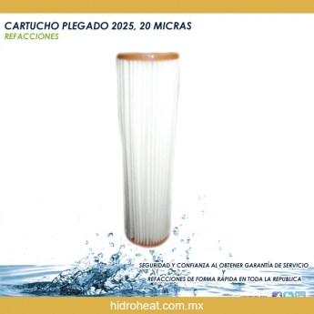 Venta de	CARTUCHO PLEGADO 2025 20 MICRAS