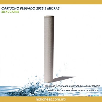 Venta de	CARTUCHO PLEGADO 2025 5 MICRAS