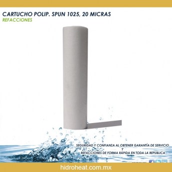 Venta de	CARTUCHO POLIP SPUN 1025 20 MICRAS