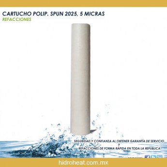 Venta de	CARTUCHO POLIP. SPUN 2025, 5 MICRAS