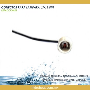 Venta de	CARTUCHO POLY DEPTH 20CONECTOR PARA LAMPARA UV 1 PIN REFACCION DE PURIFICADOR DE AGUA CON LUZ UV