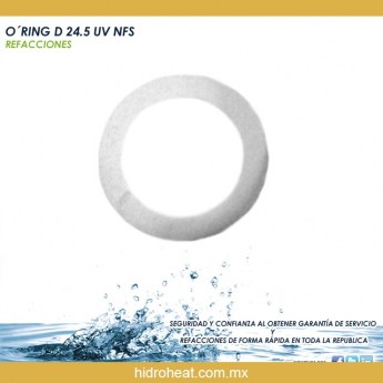 Venta de O RING D 24 5 UV NSF REFACCION PARA PURIFICADOR NUEVO DISENO
