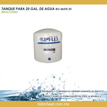 Venta de	TANQUE PARA AGUA DE 20 GALONES RO MATE 20