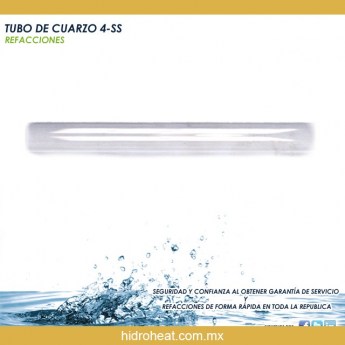 Venta de TUBO DE CUARZO 4 SS ABIERTO DE AMBOS LADOS REFACCION DE PURIFICADOR DE AGUA CON LUZ UV