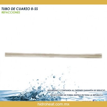 Venta de TUBO DE CUARZO 8 SS ABIERTO DE AMBOS LADOS REFACCION DE PURIFICADOR DE AGUA CON LUZ UV