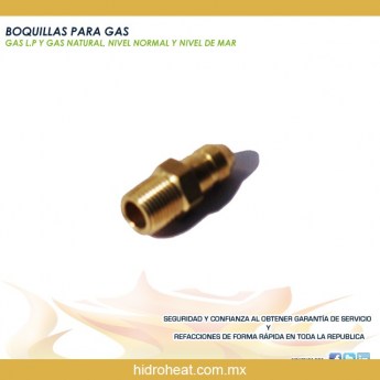 venta de refacciones para calentadoresBOQUILLA P GAS DE 1/8 CVE 47 L026 59 P GAS LP NIVEL NORMAL QUEMADOR CILINDRICO PARA MINIMASSTER
