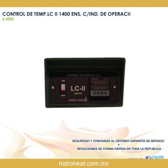 venta de refacciones para calentadores	CONTROL DE TEMPERATURA LC II 1400 ENS. C/INDICADORES (6 LEDS) PARA LC II 1400-2800