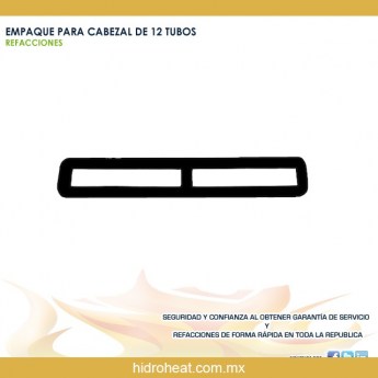 venta de refacciones para calentadores EMPAQUE PARA CABEZAL DE 12 TUBOS