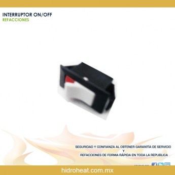 venta de refacciones para calentadores INTERRUPTOR ON OFF