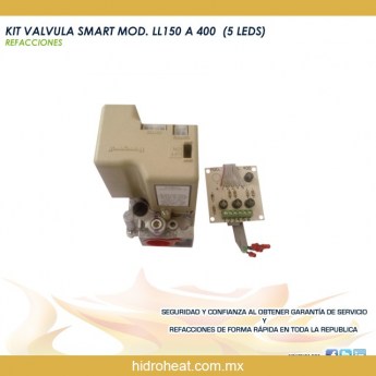 venta de refacciones para calentadores KIT VALVULA SMART MOD LL 150 A 400 5 LEDS