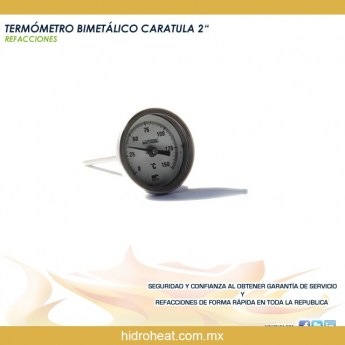 venta de refacciones para calentadores TERMOMETRO BIMETALICO CARATULA 2