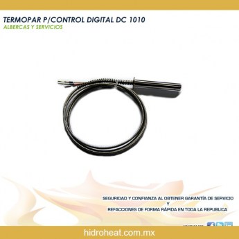 venta de refacciones para calentadores TERMOPAR PARA CONTROL DIGITAL DC 1010 JUMO C S LEDS ALBERCA Y SERVICIOS