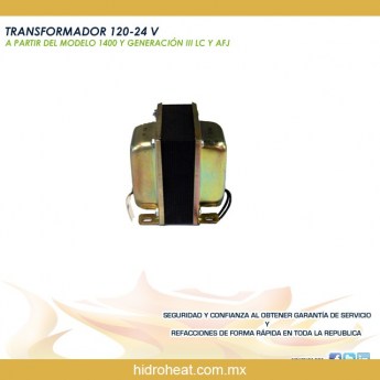venta de refacciones para calentadores TRANSFORMADOR 120 24 V A PARTIR DEL MODELO 1400 Y GENERACION III