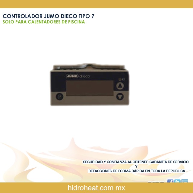 venta de refacciones para calentadores CONTROLADOR JUMO DI ECO TIPO 7